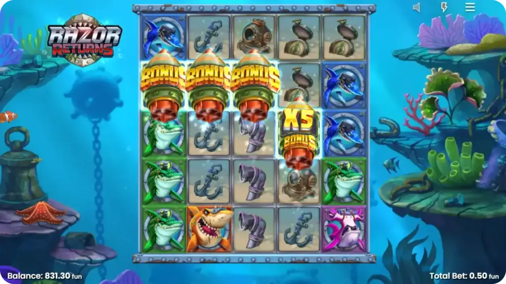 Free spins functie Razor Returns slot