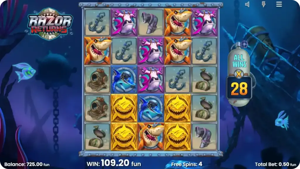 Nudge & Reveal Feature Razor Returns Slot
