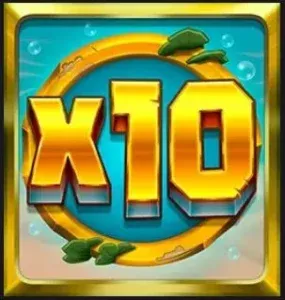 Multiplier symbol with x10 applying to all active instant prizes
