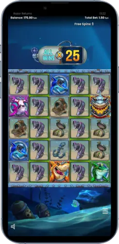 Razor Returns Freispiele mit x25 Multiplikator